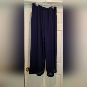 Wide-leg pants from NY Collection, Navy,  XL NWT